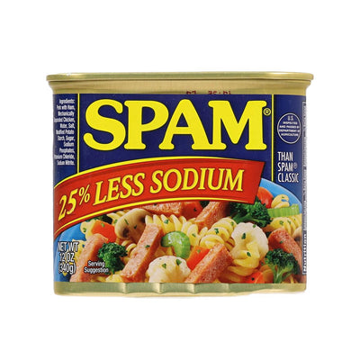 HORMEL SPAM Luncheon Meat, 25% Less Salt, 340g