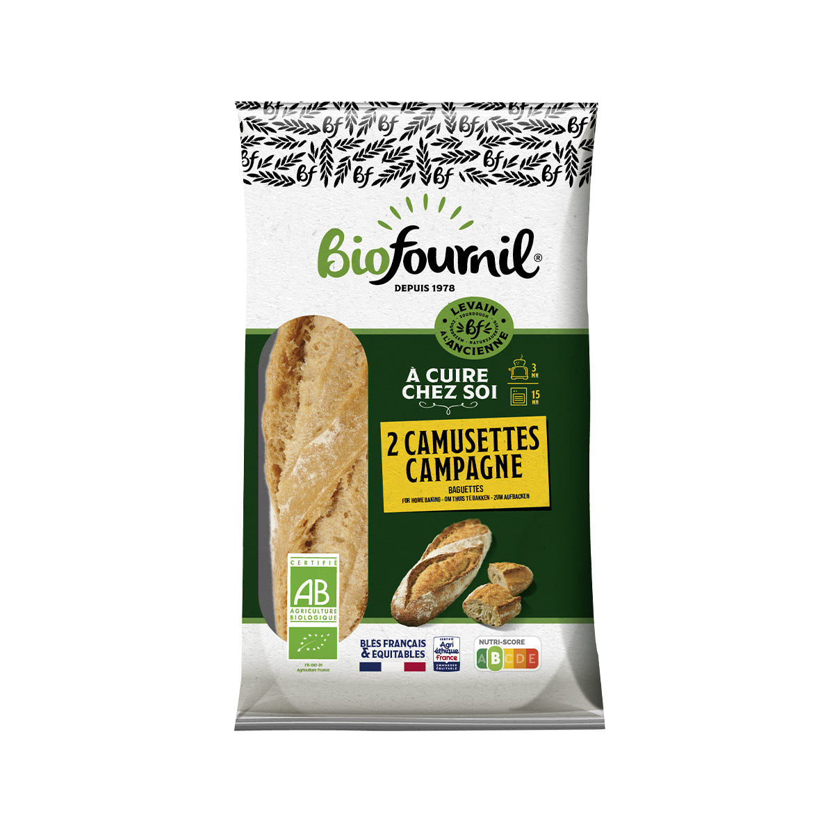 L'ANGELUS Organic Country Style Baguettes (400g)