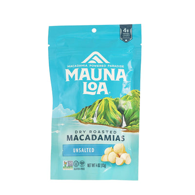 Mauna Loa Macadamias, Unsalted, 113g – Keto-Friendly