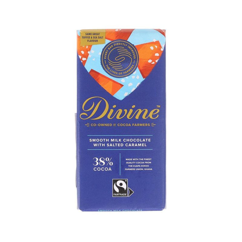 DIVINE Milk Chocolate with Toffee & Sea Salt  (90g)