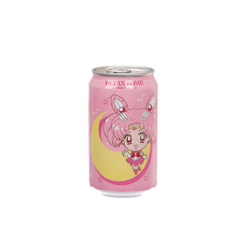 YHB OCEAN BOMB Lychee Flavour Sparkling Water (Sailor Moon - Sailor Chibimoon) [Can]  (330mL)