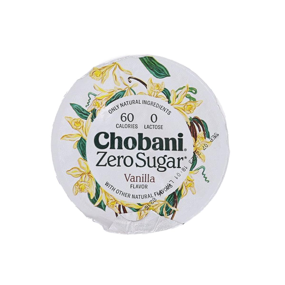 CHOBANI Zero Sugar Nonfat Greek Yogurt - Vanilla Flavor (150g)