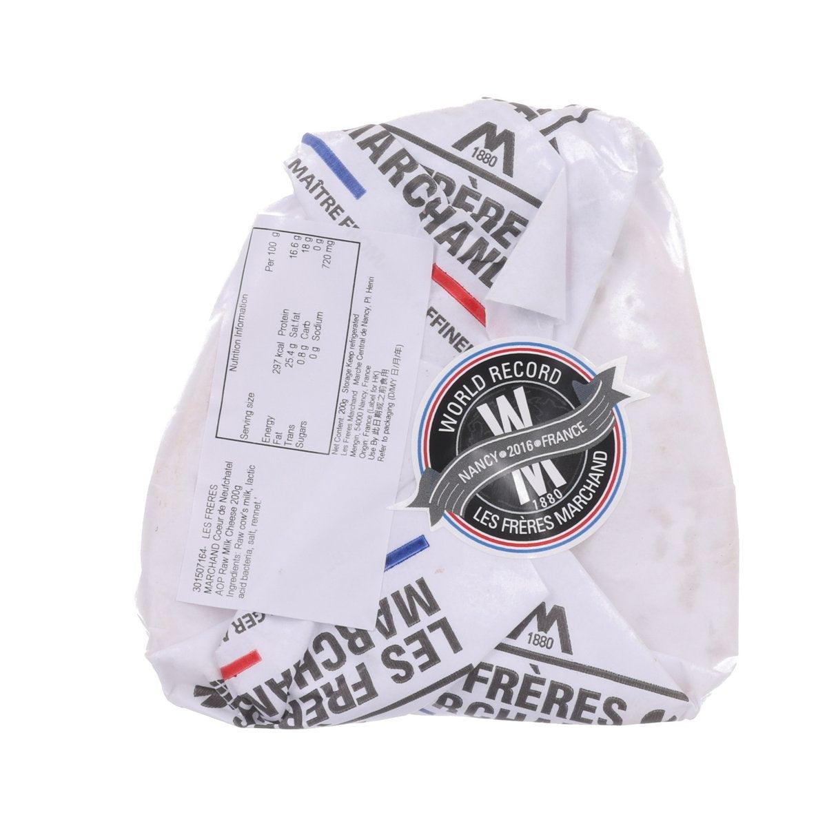 LES FRERES MARCHAND Coeur de Neufchatel AOP Raw Milk Cheese (200g)