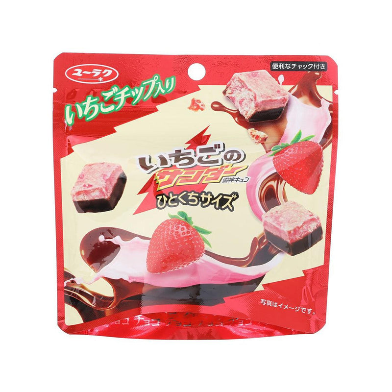 YURAKUSEIKA Strawberry Black Thunder Chocolate  (42g)