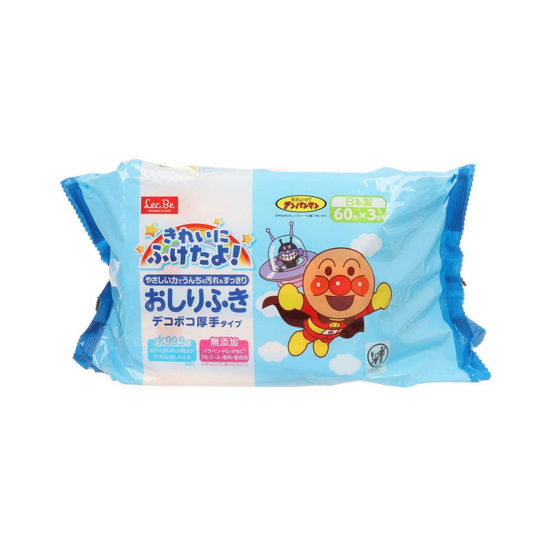 LEC Anpanman 99.9% Pure Water Baby Wipes (Gentle Cleaning)