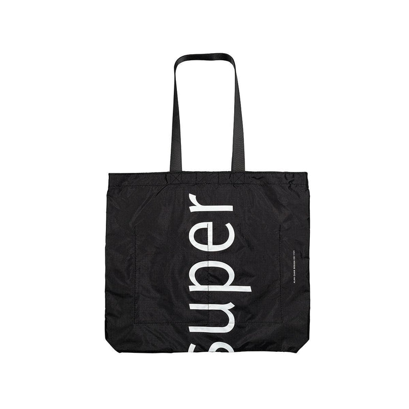 CITYSUPER Foldable Bag with 2 Inside Pocket-Black