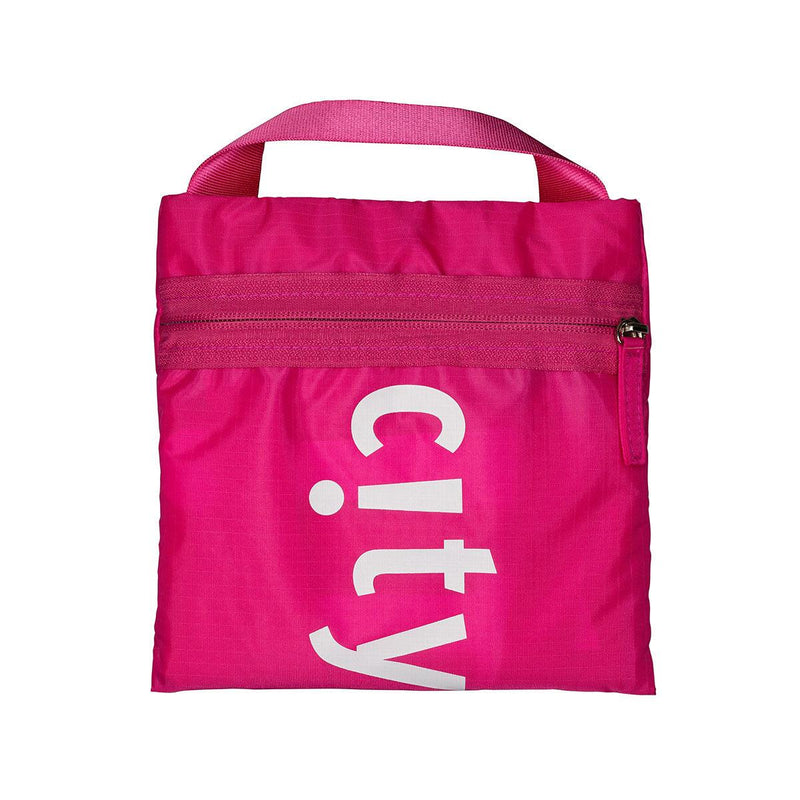 CITYSUPER Foldable Bag with 2 Inside Pocket-Pink