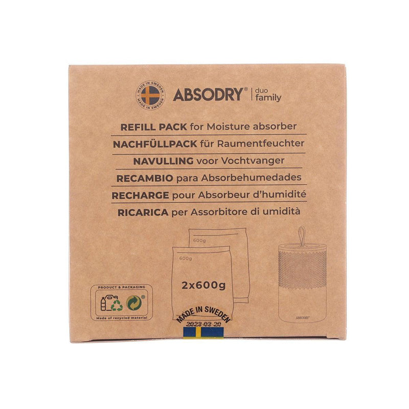 ABSODRY DUO Family Moisture Absorber Refill Bag 2-Packs