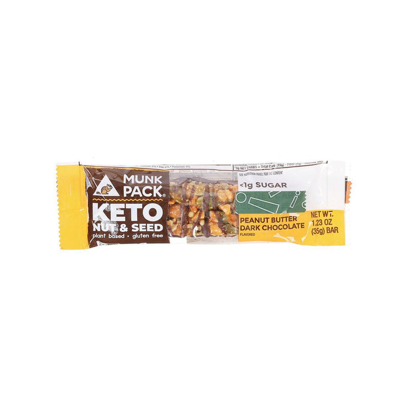 MUNK PACK Keto Nut & Seed Bar - Peanut Butter Dark Chocolate  (35g)