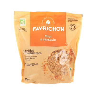 Favrichon Organic Honey & Buckwheat Cereal, 500g