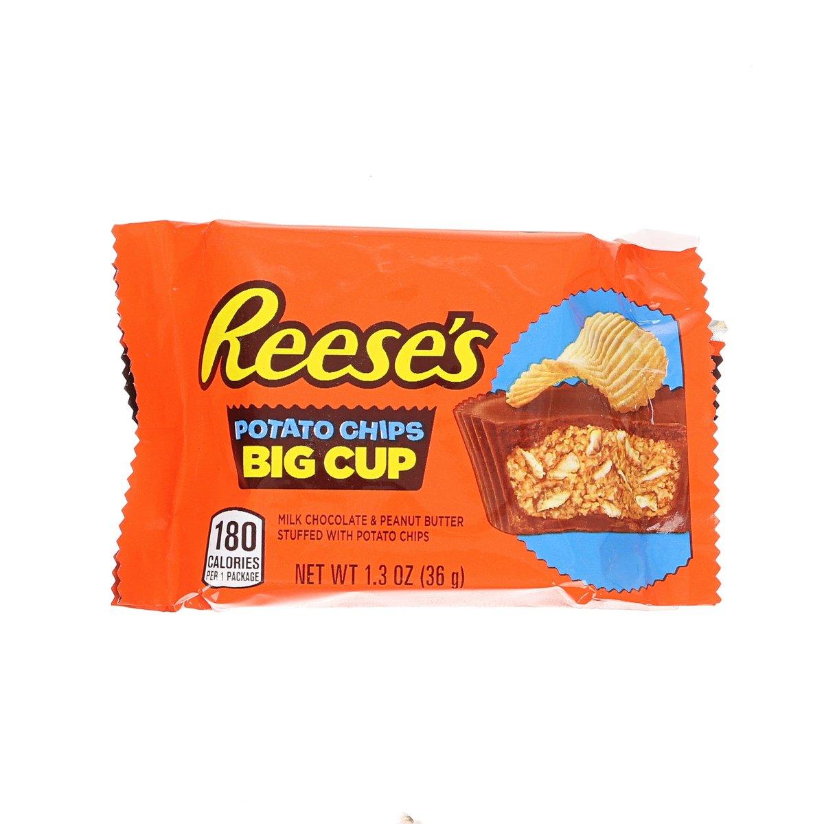 REESE'S Milk Chocolate & Peanut Butter Stuffed with Potato Chips Big