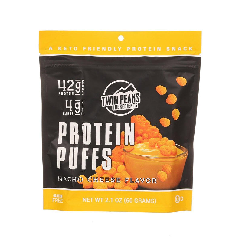 TWIN PEAKS INGREDIENTS Protein Puffs - Nacho Cheese Flavor  (60g)