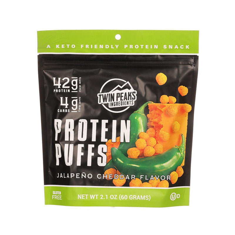 TWIN PEAKS INGREDIENTS Protein Puffs - Jalapeno Cheddar Flavor  (60g)