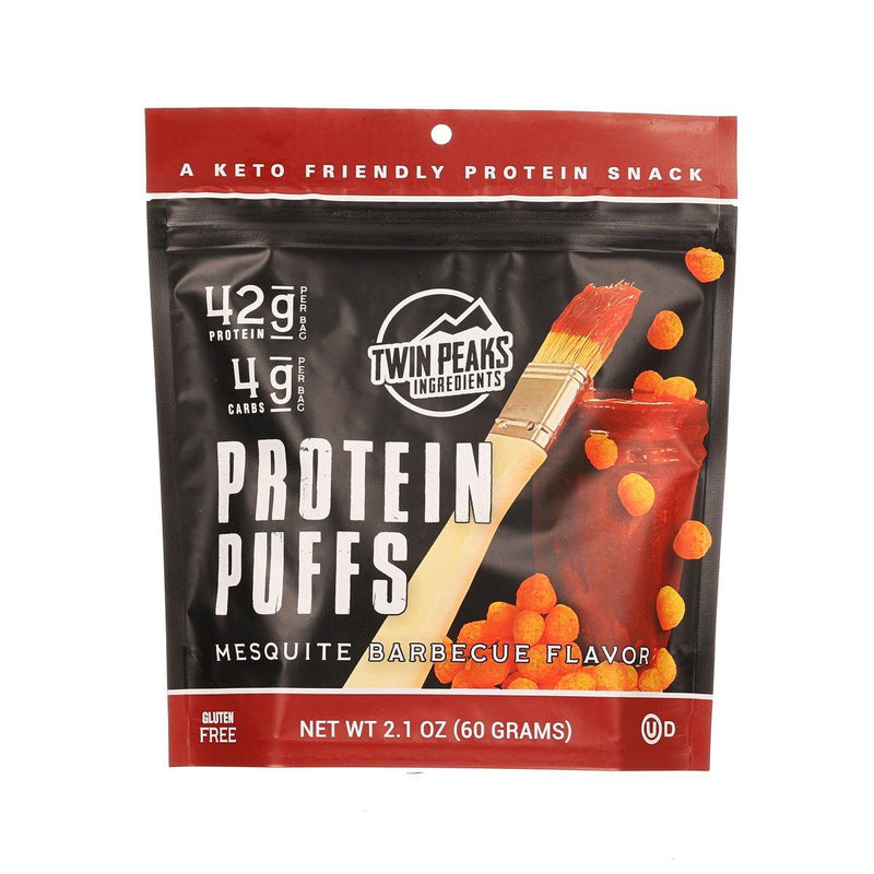 TWIN PEAKS INGREDIENTS Protein Puffs - Mesquite Barbecue Flavor  (60g)