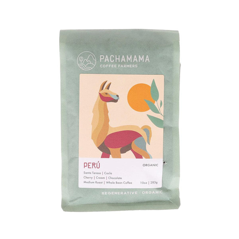 PACHAMAMA Organic Peru Whole Coffee Bean - Medium Roast  (283g)
