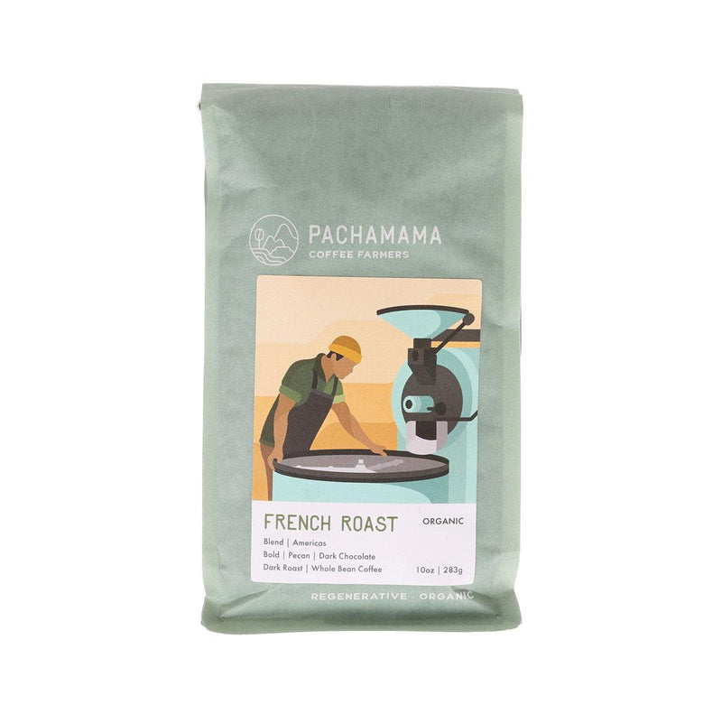 PACHAMAMA Organic French Roast Whole Coffee Bean - Dark Roast  (283g)