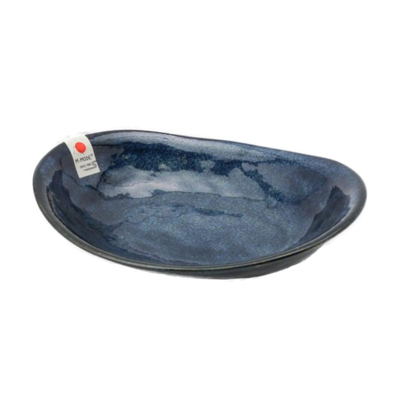 MARUSANKONDO Oval Curry Plate - Navy