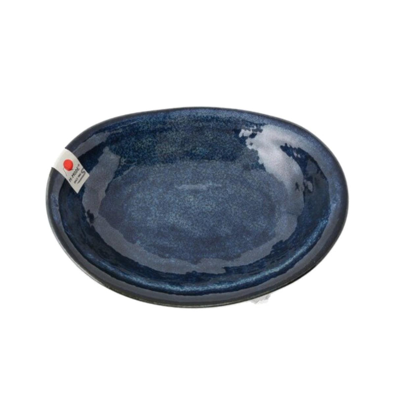 MARUSANKONDO Oval Curry Plate - Navy