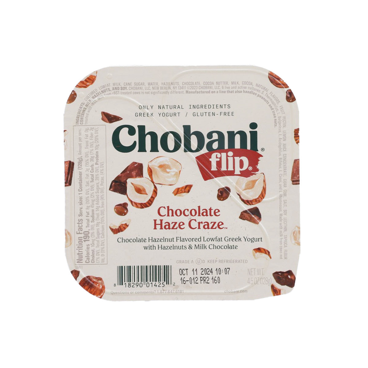 CHOBANI Flip Chocolate Haze Craze Lowfat Greek Yogurt (128g)