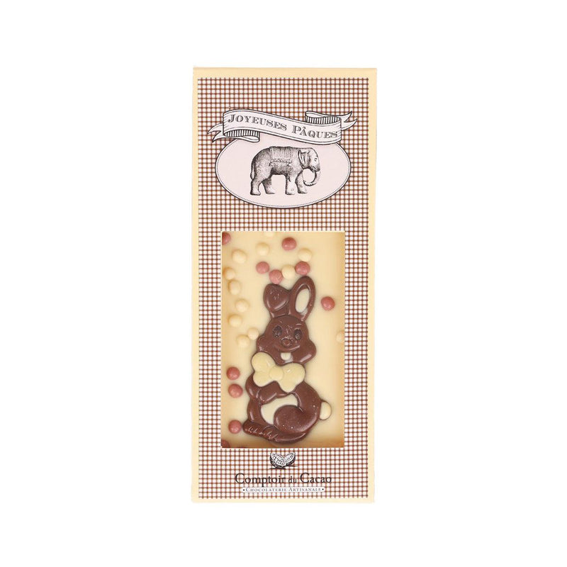 COMPTOIR DU CACAO Easter Gourmet Bar - White Chocolate with Decoration  (90g)