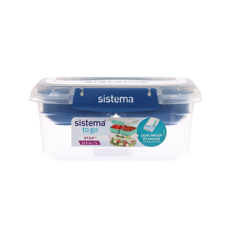 SISTEMA Rectangle Stax To Go Container 1L