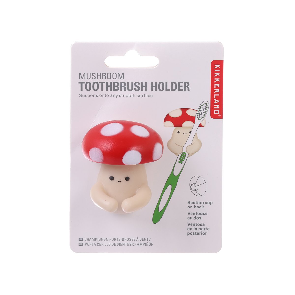 KIKKERLAND Toothbrush Holder - Mushroom