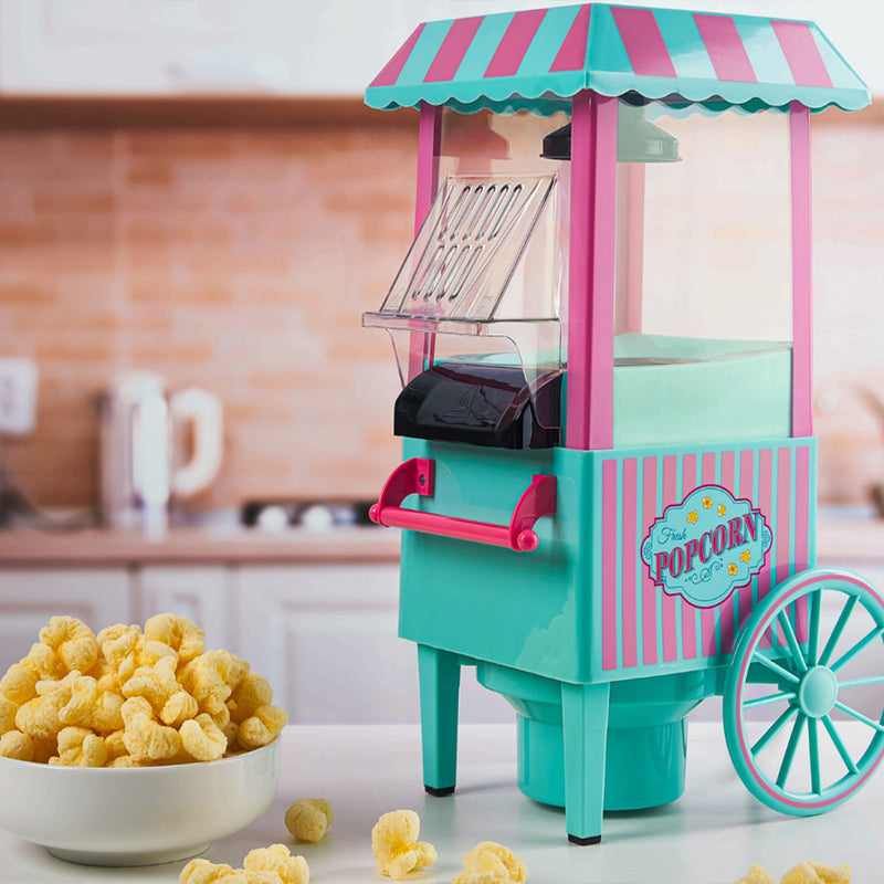 TOKUTOKU Mini Popcorn Maker - Candy Green with Pink