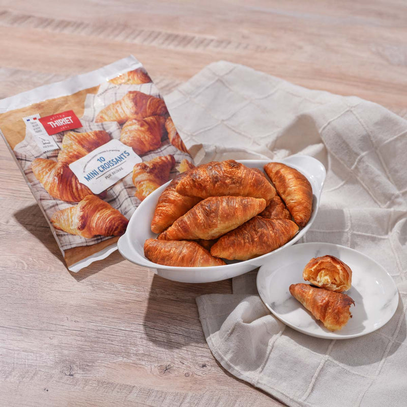 THIRIET 10 Mini Croissants with Pure Butter  (300g)
