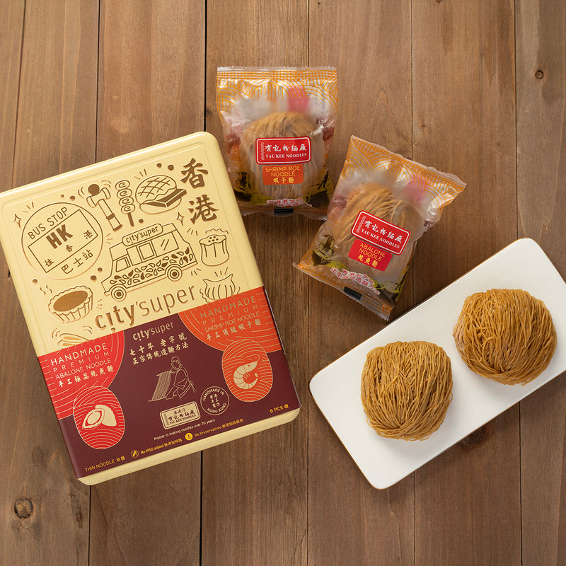 CITYSUPER Handmade Abalone Noodle and Shrimp Roe Noodle  (6pcs)