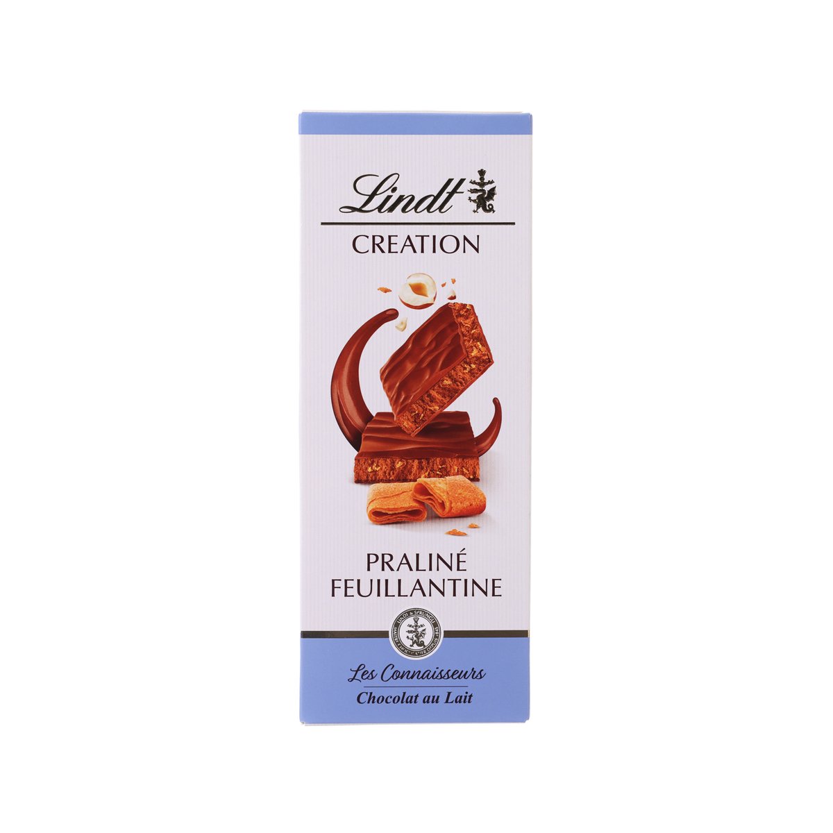 LINDT Creation Milk Chocolate - Hazelnut Praline & Feuilletine (110g)