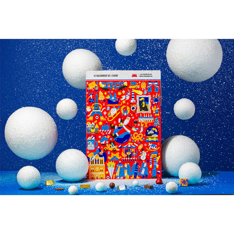 LE CHOCOLAT DES FRANCAIS 朱古力聖誕倒數月曆 - 法式聖誕節  (228g)