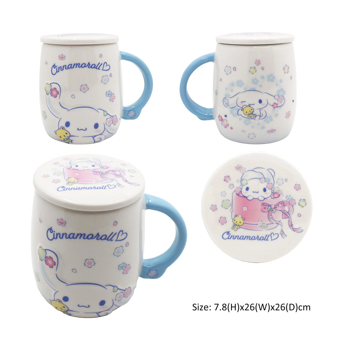 SANRIO Sanrio 25 Ceramic Mug with Lid - CN