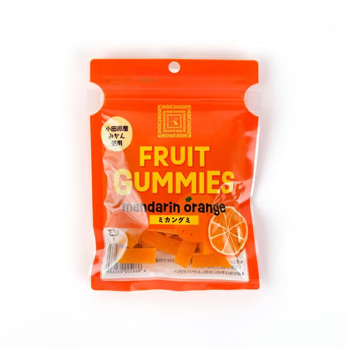 KINOKUNIYA Fruit Gummy - Mandarin Orange (50g)