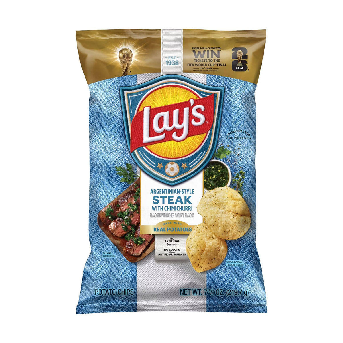 LAY'S Potato Chips - Argentinian-Style Asado (219.7g)
