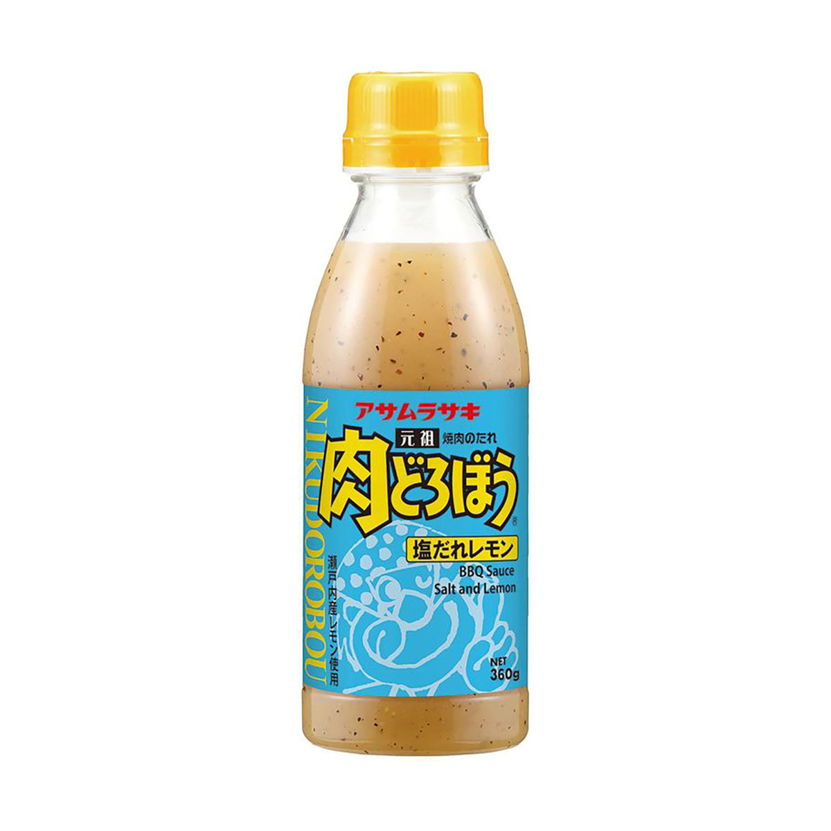 ASAMURASAKI Ganso Niku Dorobo Salt and Lemon Flavor BBQ Sauce (360g)