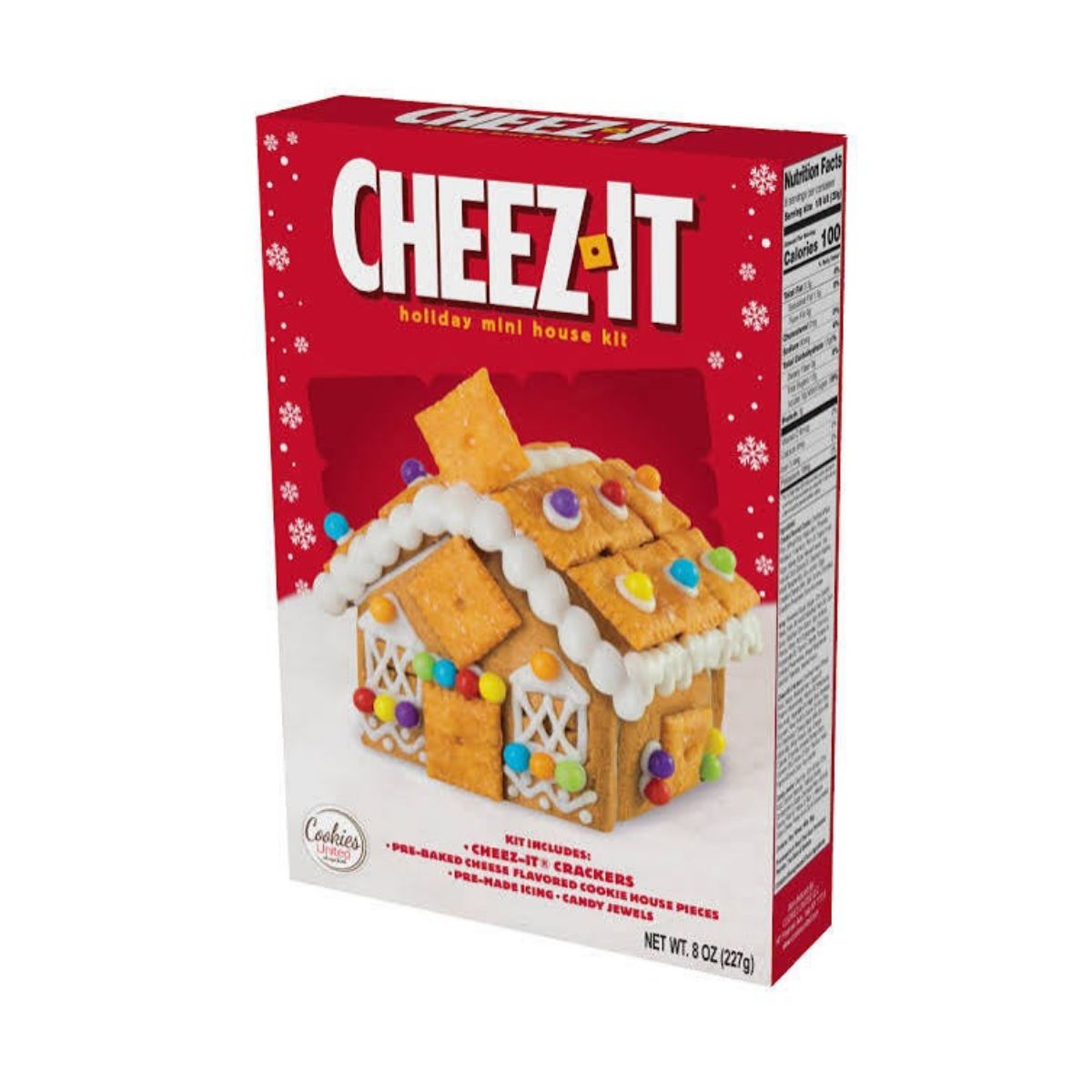 COOKIES UNITED Mini Cheez-It Holiday Cookie House Kit (227g)