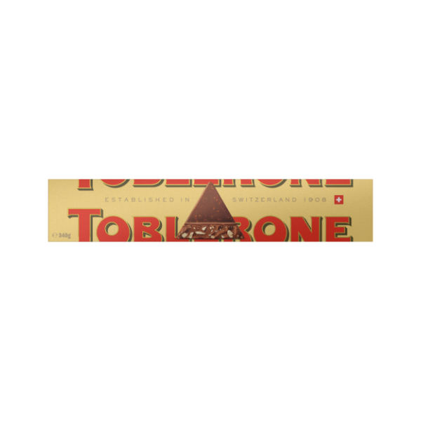 TOBLERONE Milk Chocolate with Honey & Almond Nougat (340g)