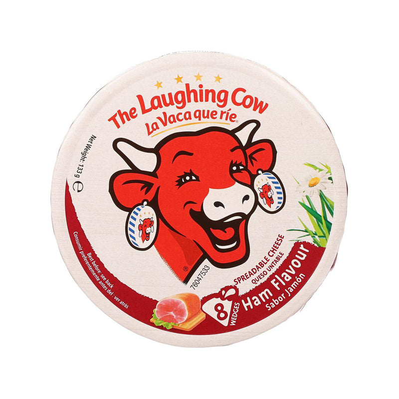 LAUGHING COW 8 Portions Spreadable Cheese - Ham Flavour  (133g)