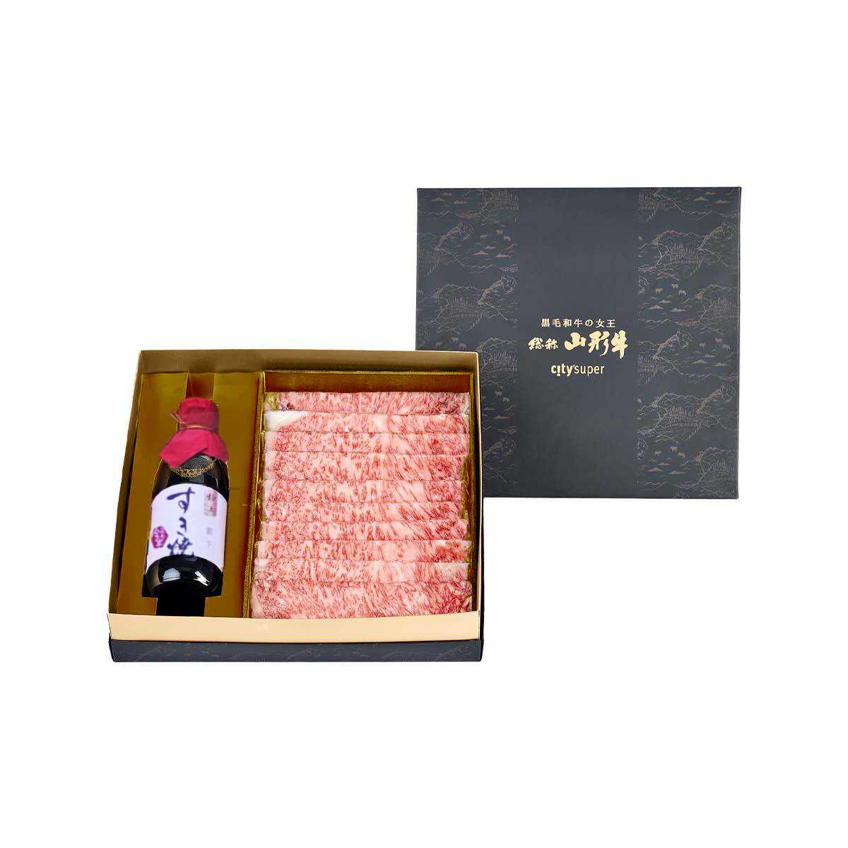 YAMAGATA GYU Japan Yamagata Chilled A5 Grade Wagyu Beef Premium Set for Sukiyaki (1pack)