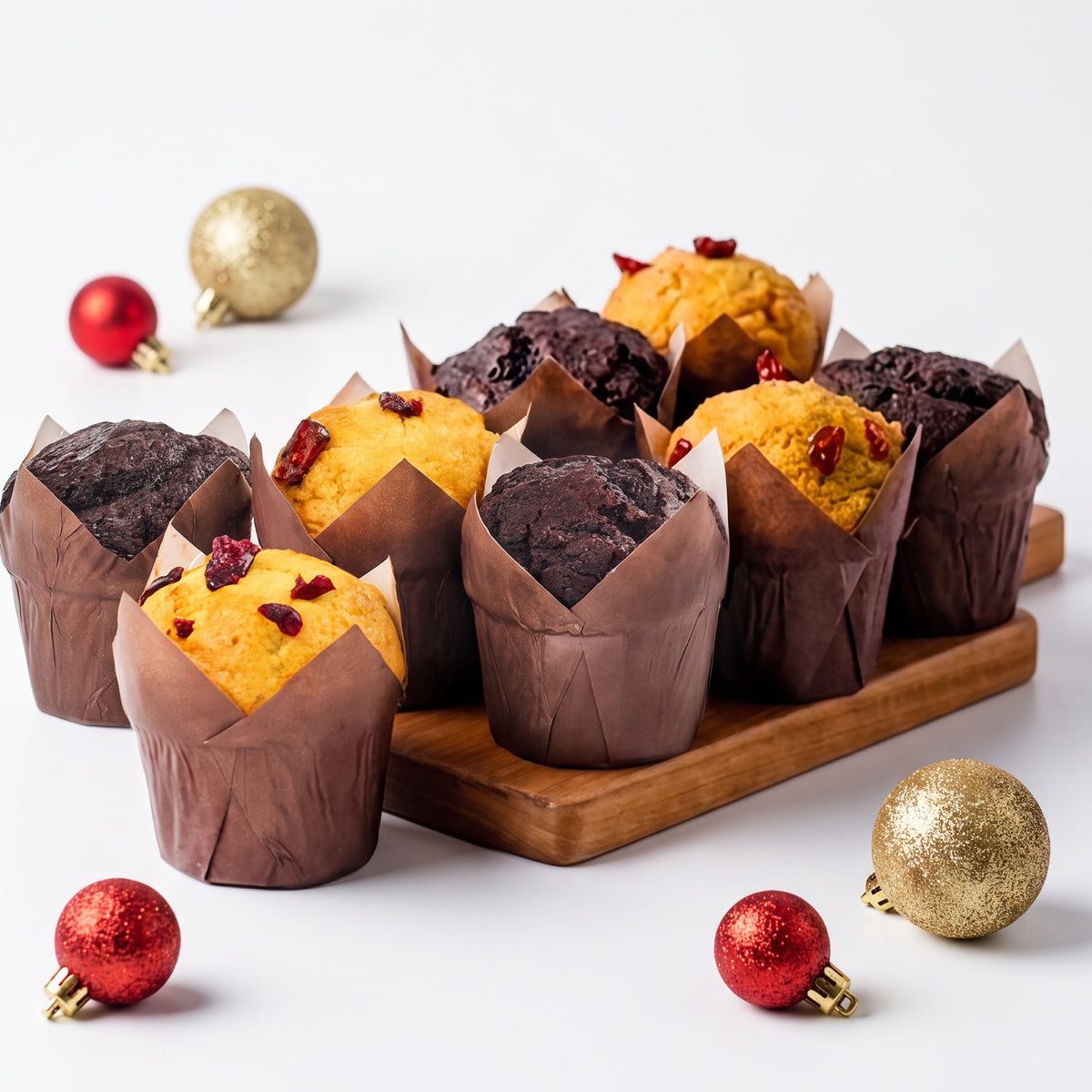 C04 Muffin Duet: Chocolate Coffee & Cranberry (4pcs each) (1 set)