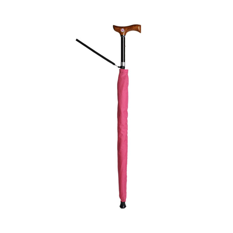 ELDPATHY Adjustable Walking Stick Umbrella - Azalea Pink  (1pc)