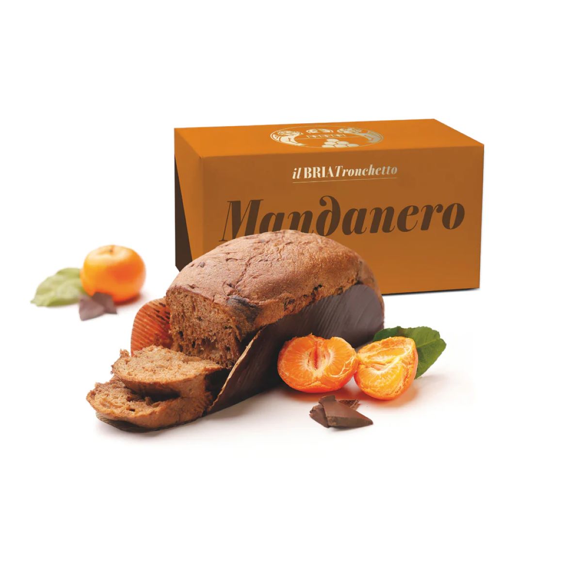 IL BONCI Bria Tronchetto Panettone with Chocolate, Tangerine & Citrus Liqueur (500g)
