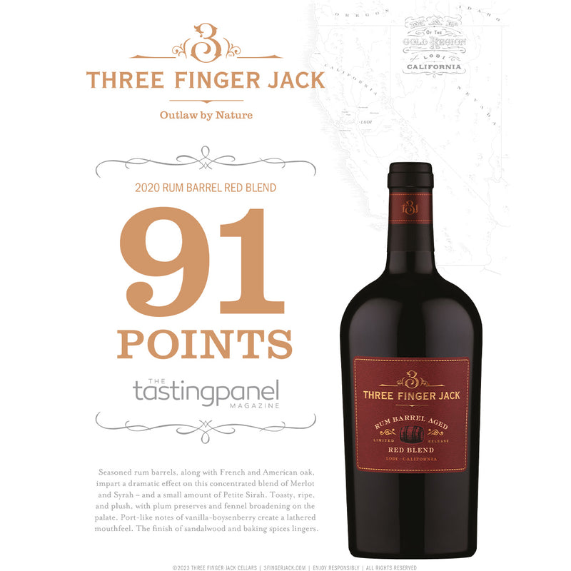 THREE FINGER JACK 蘭姆酒桶紅酒 2020年 (750mL)