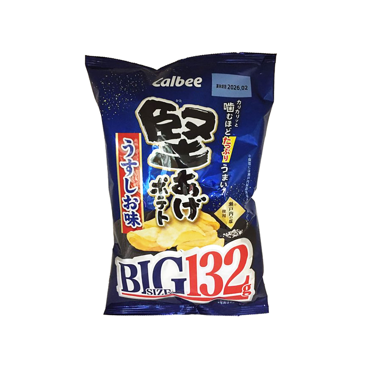 CALBEE Big Size Potato Chips - Light Salt Flavor (132g)