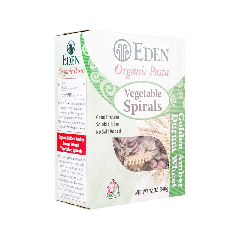 EDEN Organic Vegetable Spirals Pasta  (340g)