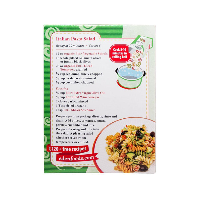 EDEN Organic Vegetable Spirals Pasta  (340g)