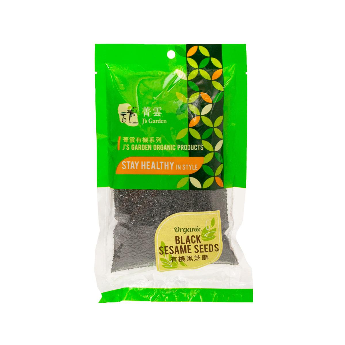 J'S GARDEN Organic Black Sesame Seeds (300g)