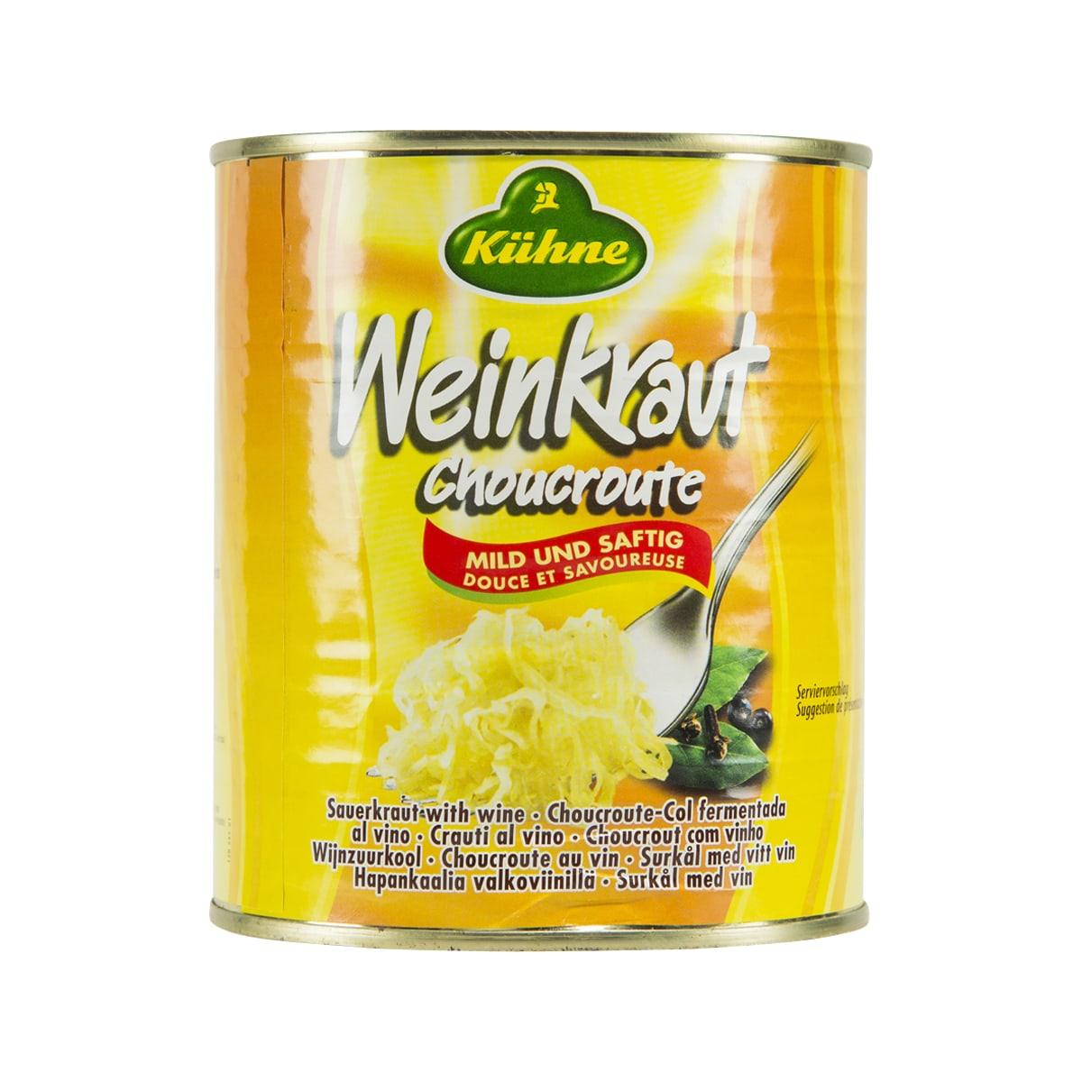 KUHNE Sauerkraut with Wine (810g)