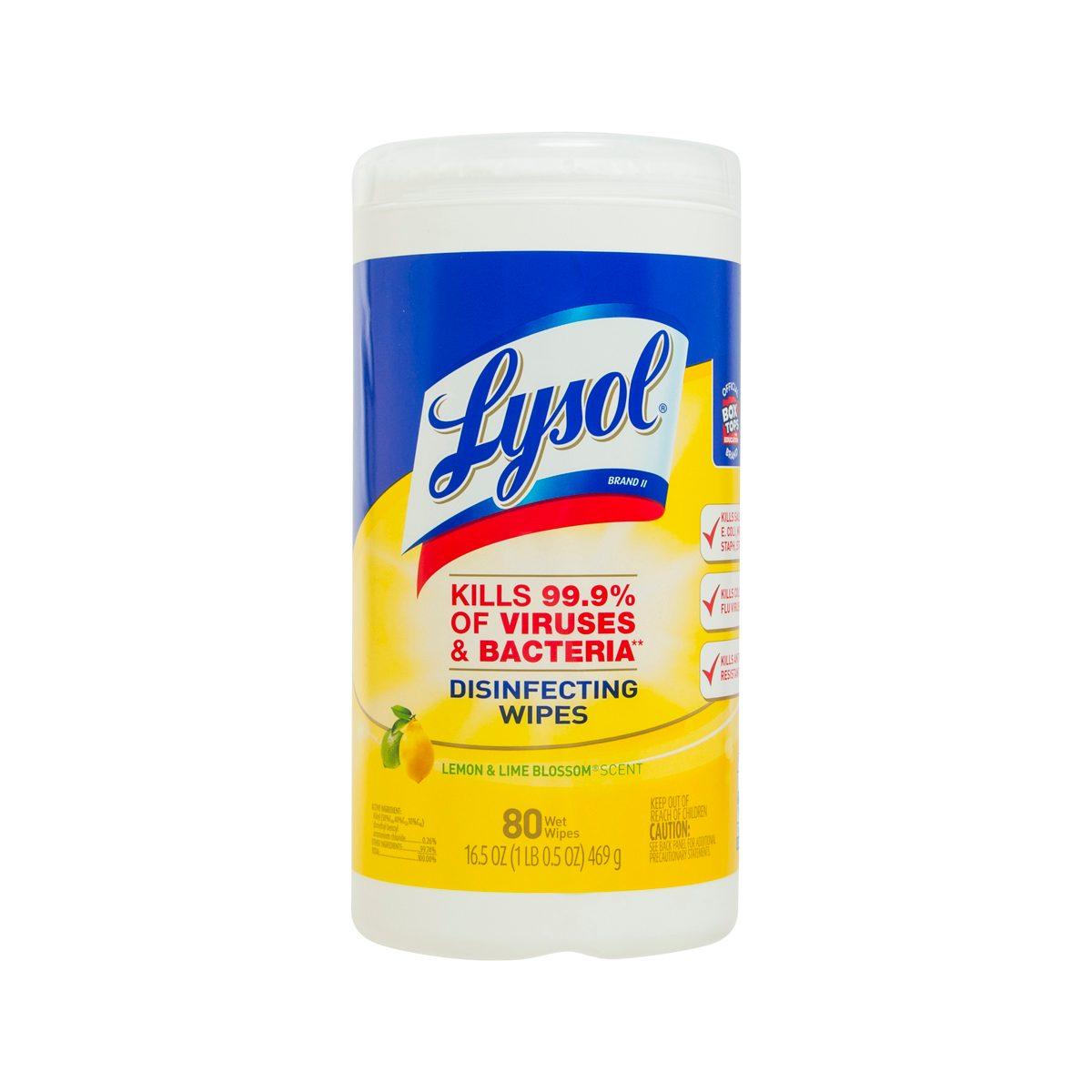 Lysol Wipes Lemon And Lime Scent 80pcs Citysuper E Shop 7148