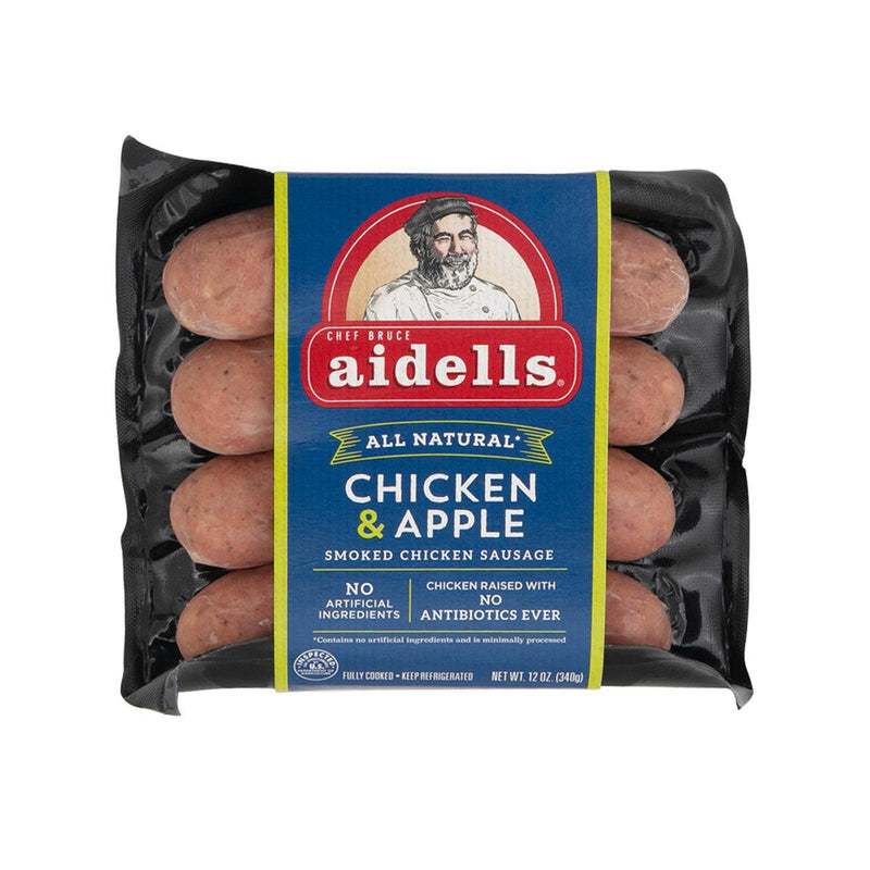 AIDELLS Smoked Chicken Sausage - Chicken & Apple  (340g)